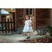 Milk white dotted dress