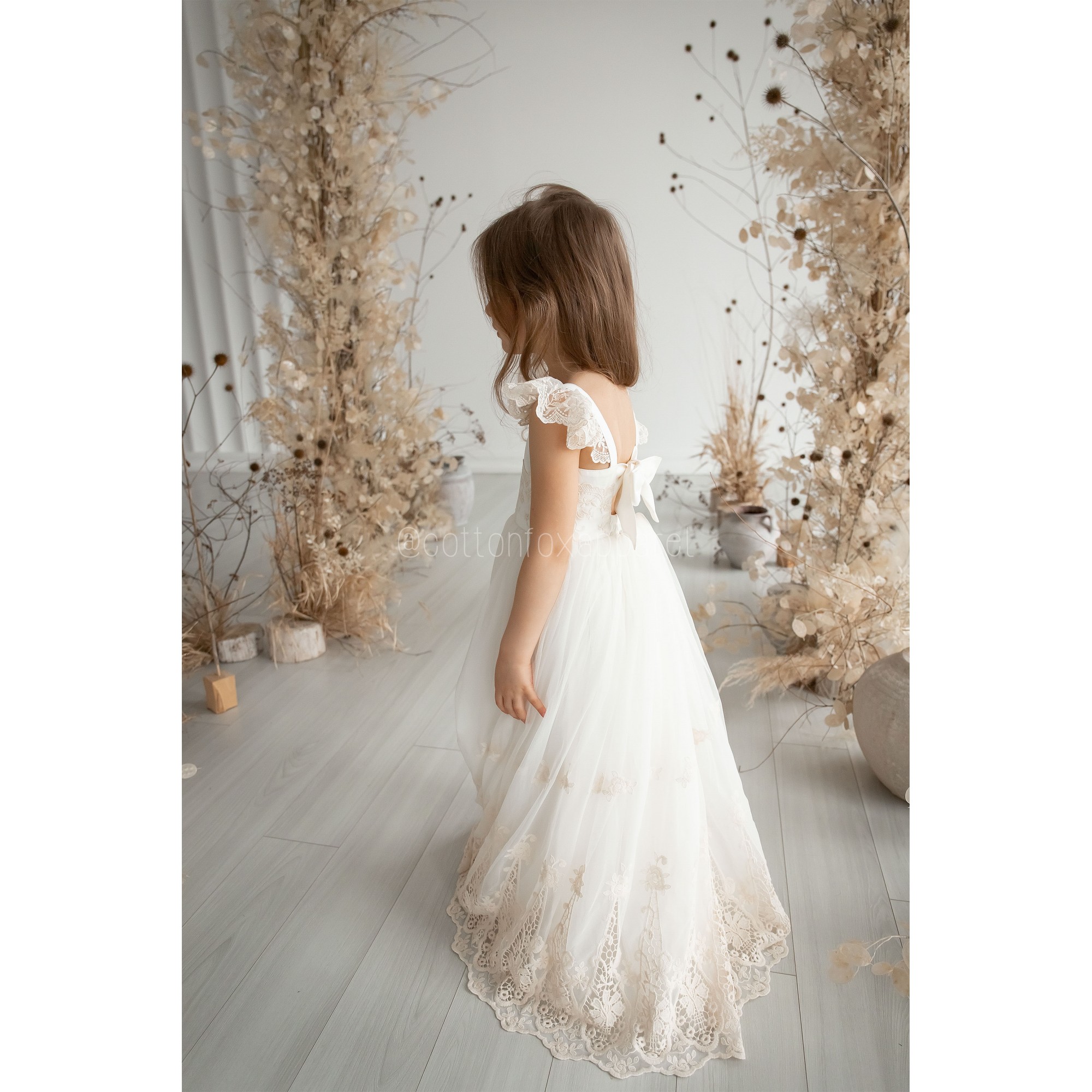 SALE Carmy Flower Girl Dress 2015G - Ivory main image 0